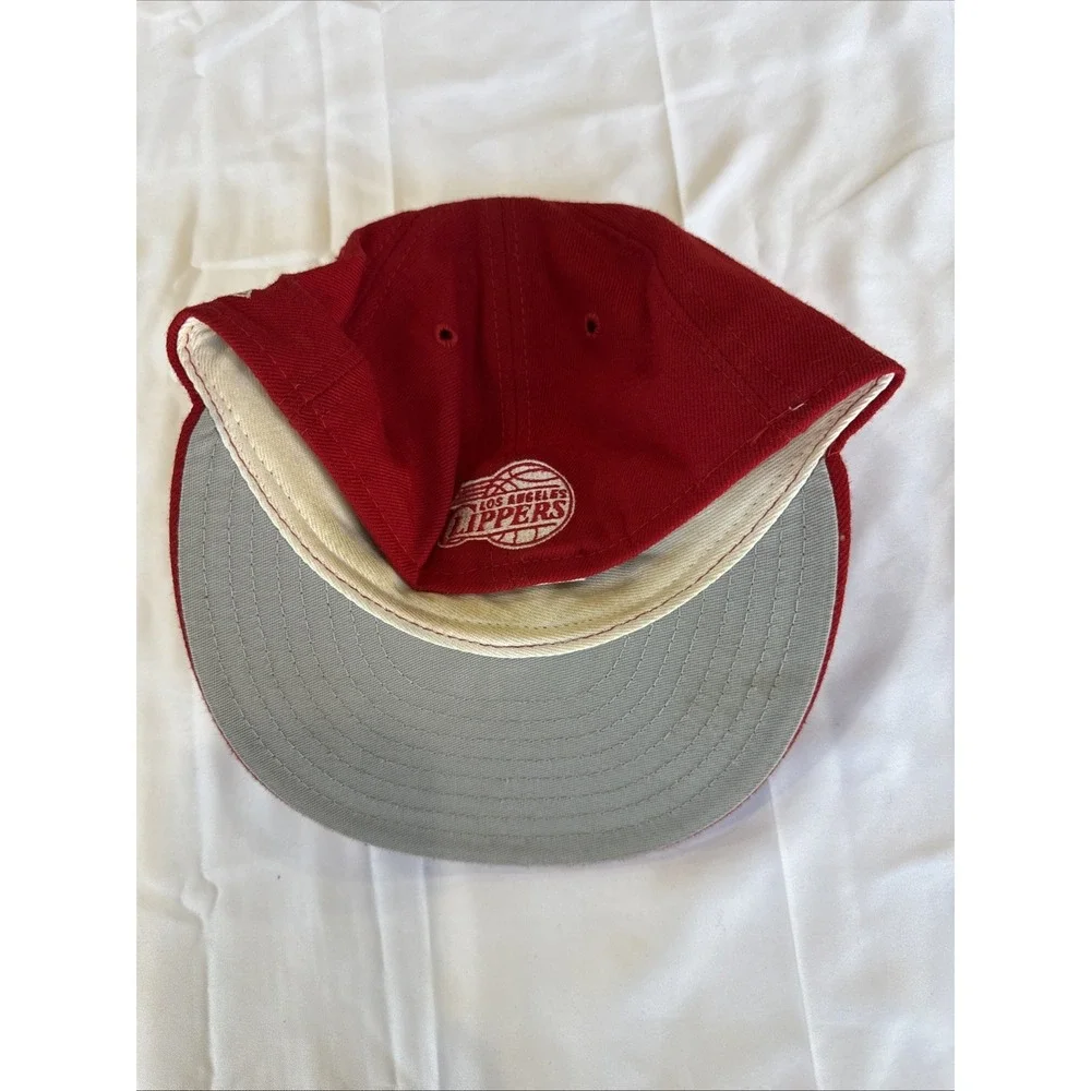 Los Angeles Clippers Hat Cap Fitted Mens 6 7/8 Red Blue NBA Basketball New Era
